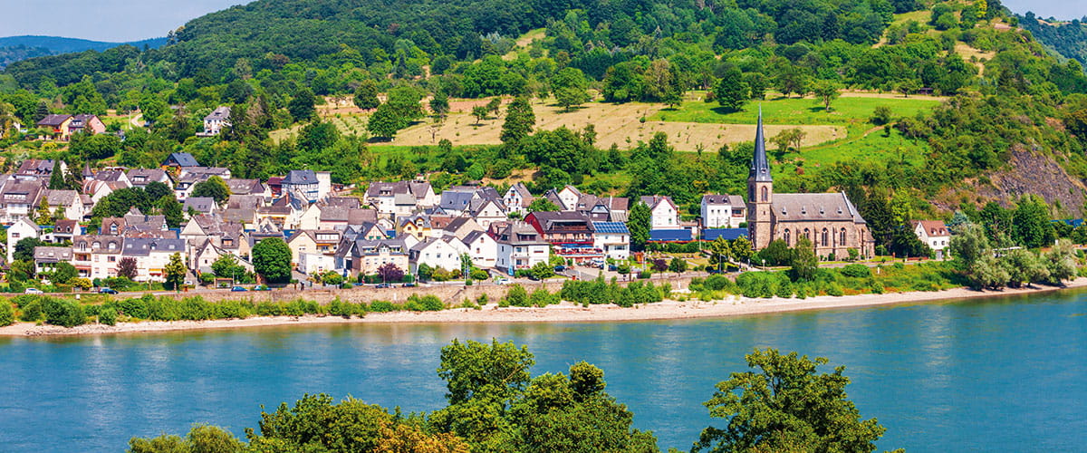Rhine Gorge River landscape 
